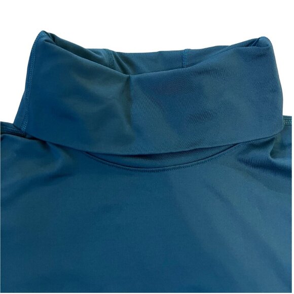 Teal NIKE Pro Hyperwarm Infinity Training Top Size Small - Picture 3 of 4